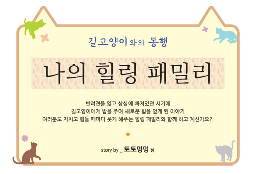 [길고양이와의 동행] 고양이 이야기 6편 - 나의 힐링 패밀리들