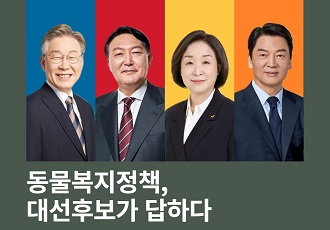 동물복지정책, 대선후보가 답하다