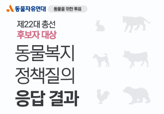 [동물을 위한 투표] 제22대 총선 동물복지 정책질의 응답 결과